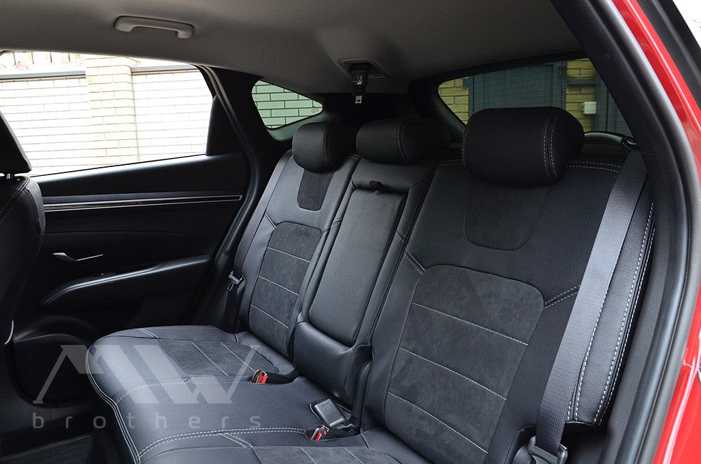 Set coprisedili su misura Hyundai Tucson IV (NX4) Hybrid (2020–oggi), Leather Style
