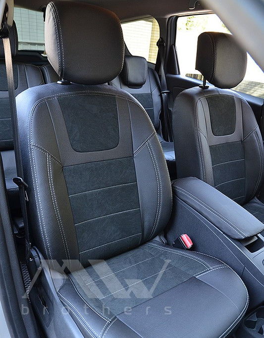 Maßgefertigte Sitzbezüge für Renault Scenic III (2009–2016), Lederoptik