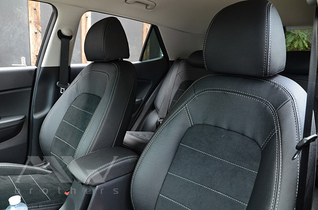 Passgenaue Sitzbezüge für Hyundai Venue (ab 2019), Lederoptik