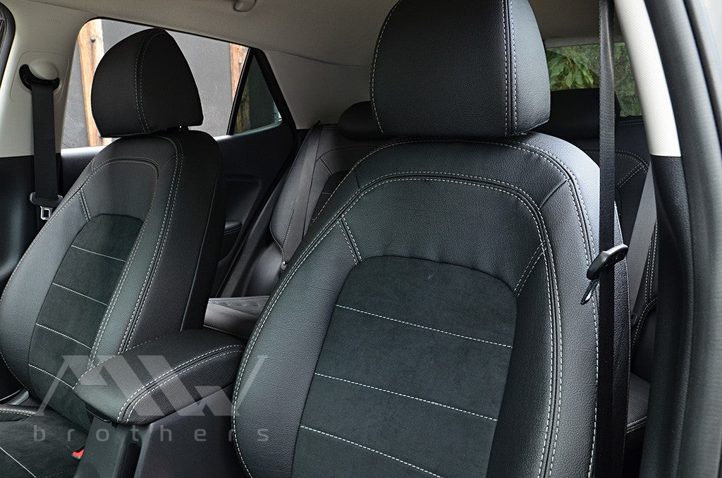 Passgenaue Sitzbezüge für Hyundai Venue (ab 2019), Lederoptik