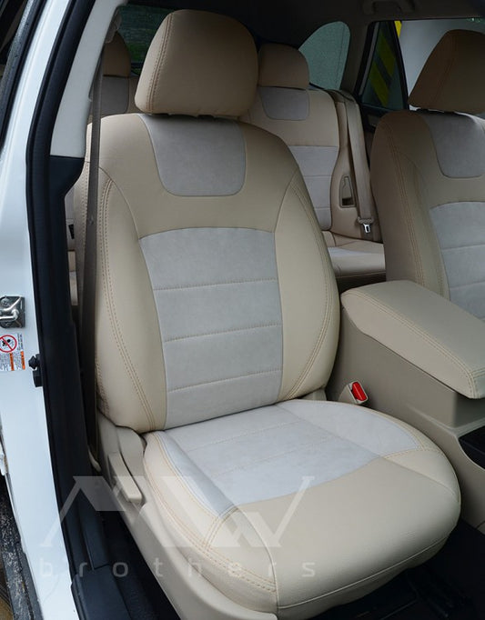 Passgenaue Sitzbezüge für Subaru Outback 5 (BS) (2014–2019), Lederoptik