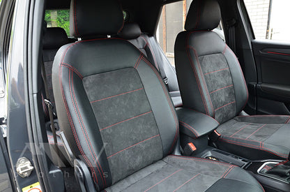 Set coprisedili su misura per Volkswagen T-Roc (2017 in poi), Leather Style