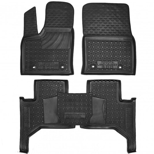 Set tappetini di gomma su misura per Toyota Land Cruiser 300 (2021 in poi)