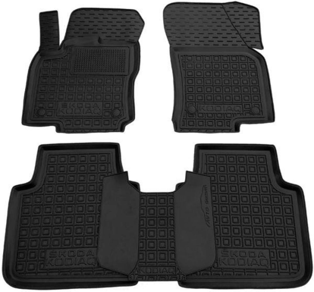 Set tappetini di gomma su misura per Skoda Kodiaq (2017-2024)