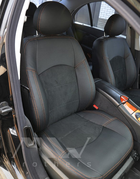 Set coprisedili su misura per Mercedes-Benz E-Class W211 (2002-2009), Leather Style
