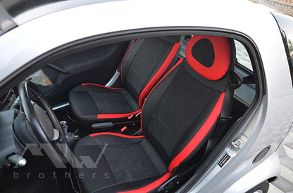 Set coprisedili su misura per Mercedes-Benz Smart Fortwo 1 (450) (1998-2007), Leather Style