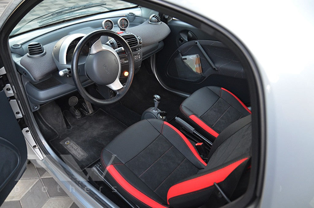 Set coprisedili su misura per Mercedes-Benz Smart Fortwo 1 (450) (1998-2007), Leather Style