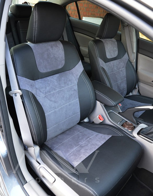 Passgenaue Sitzbezüge für Honda Civic 9 4-Türer (2011–2017), Lederoptik