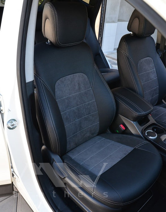 Set coprisedili su misura per Hyundai Santa Fe 3 (DM) (2012-2018), Leather Style