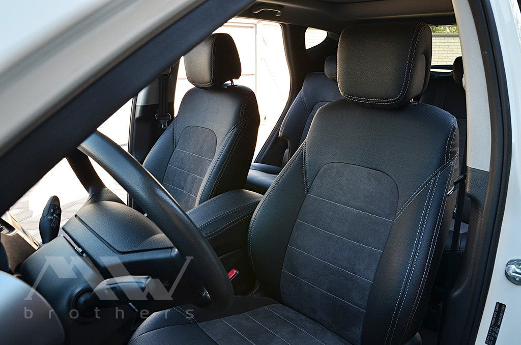 Set coprisedili su misura per Hyundai Santa Fe 3 (DM) (2012-2018), Leather Style