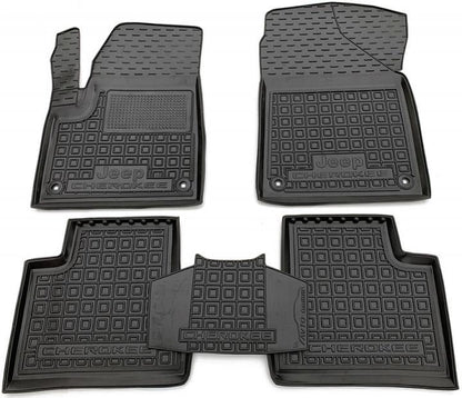 Set tappetini di gomma su misura per Jeep Cherokee KL (2014 - 2023)