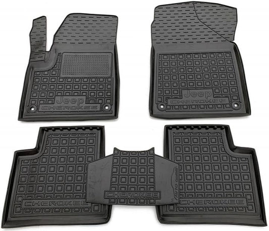 Set tappetini di gomma su misura per Jeep Cherokee KL (2014 - 2023)