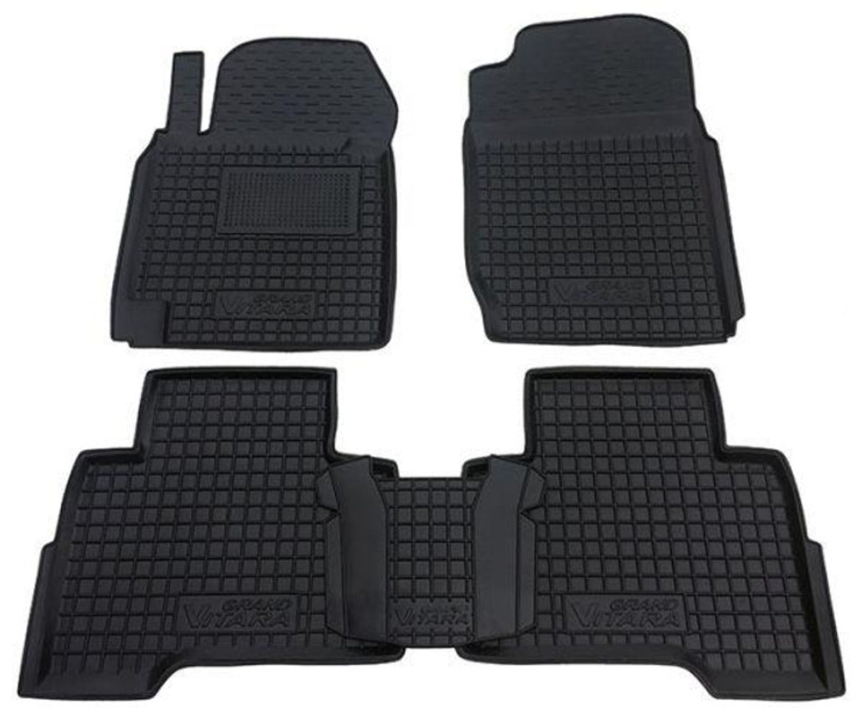 Set tappetini di gomma su misura per Suzuki Grand Vitara (2005–2018)