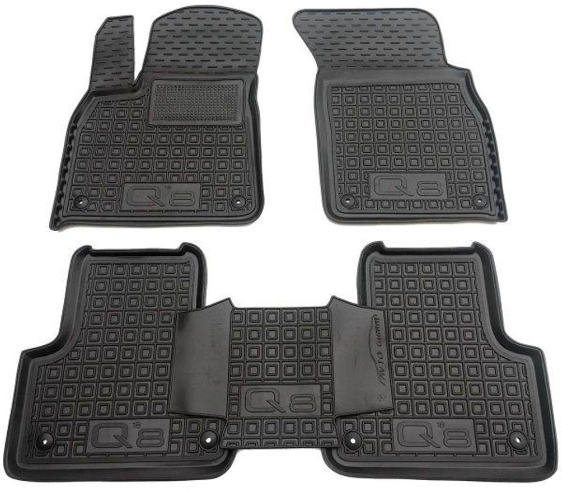 Set tappetini di gomma su misura per Audi Q8 (2018 in poi)