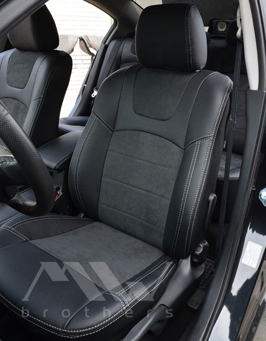 Maßgefertigte Sitzbezüge für Mazda 3 I (2003–2009), Lederoptik