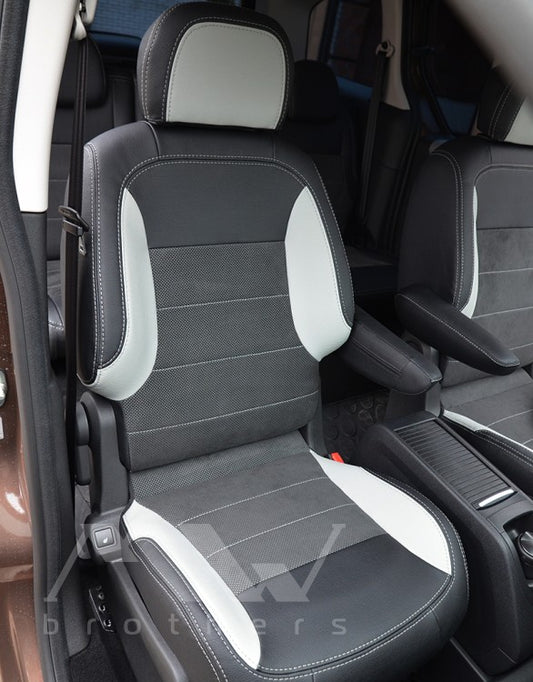 Maßgefertigte Sitzbezüge für Peugeot Partner 2 (2008–2018), Lederoptik