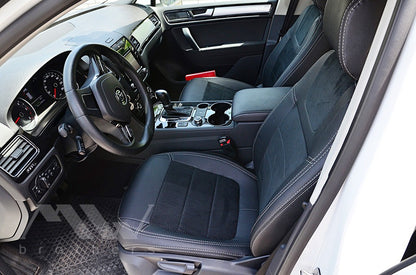 Set coprisedili su misura per Volkswagen Touareg II Life, TDI (2011-2018), Leather Style