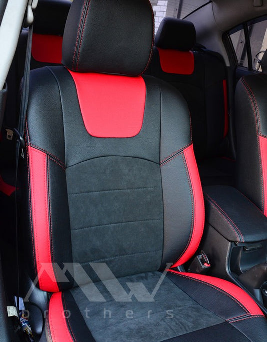 Maßgefertigte Sitzbezüge für Mazda 3 I (2003–2009), Lederoptik