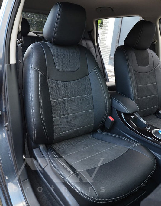 Maßgefertigte Sitzbezüge für Nissan Leaf 1 (ZE0) (2010–2017), Lederoptik