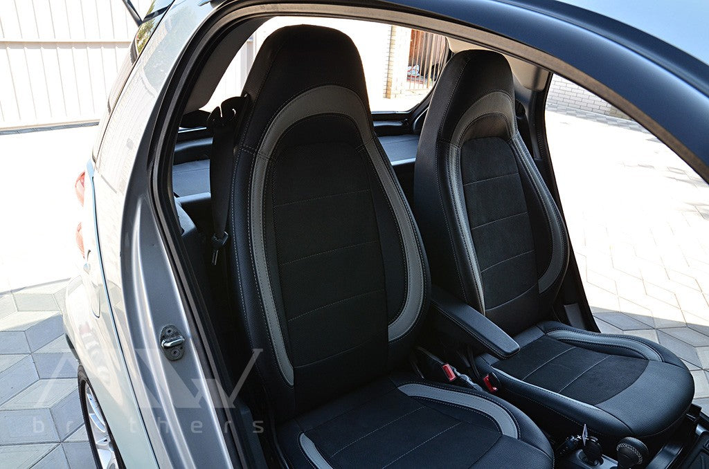 Set coprisedili su misura per Mercedes-Benz Smart Fortwo 1 (450) (1998-2007), Leather Style
