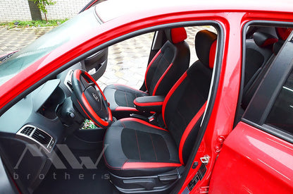 Maßgefertigte Sitzbezüge für Hyundai i20 (2014–2020), Lederoptik