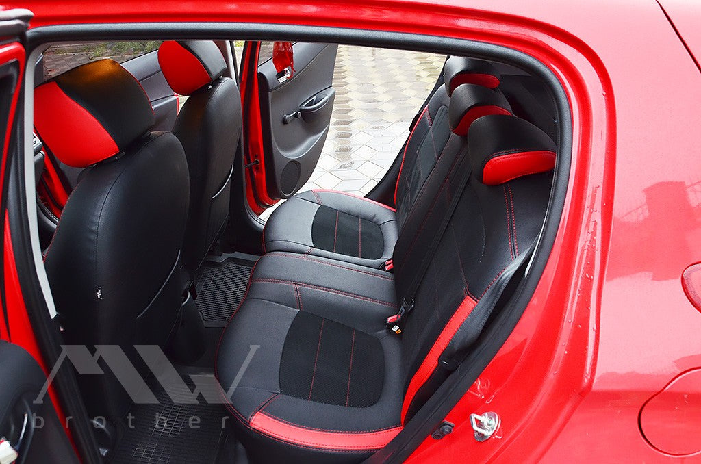 Maßgefertigte Sitzbezüge für Hyundai i20 (2014–2020), Lederoptik