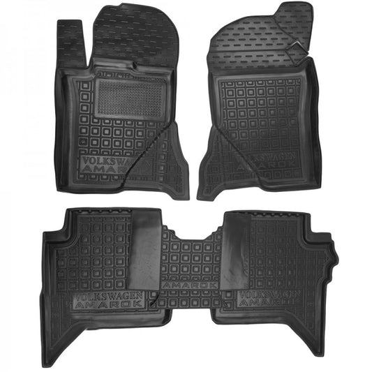 Set tappetini di gomma su misura per Volkswagen Amarok 2 (2022 - oggi)