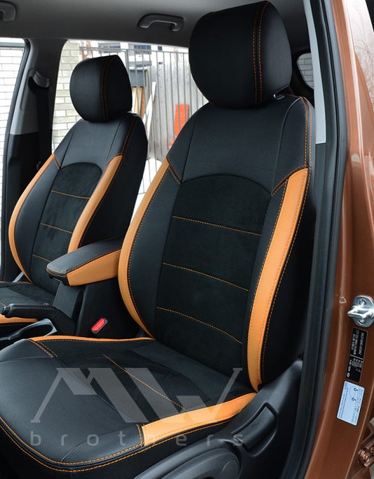 Maßgefertigte Sitzbezüge für Hyundai Creta 1 (GS) (2014–2020), Lederoptik