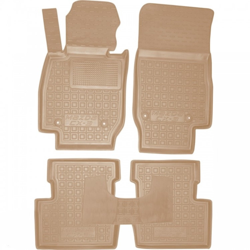 Set tappetini di gomma su misura per Mazda CX-3 (2015-oggi)
