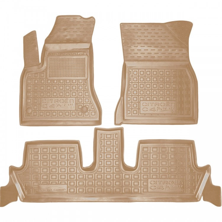 Set tappetini di gomma su misura per itroen C4 Picasso (2006-2013)