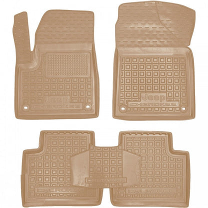 Set tappetini di gomma su misura per Jeep Cherokee KL (2014 - 2023)