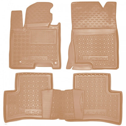 Set tappetini di gomma su misura per Hyundai Tucson 4 (2020-) Hybrid