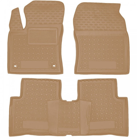 Set tappetini di gomma su misura per Toyota Prius IV (2016–2022)