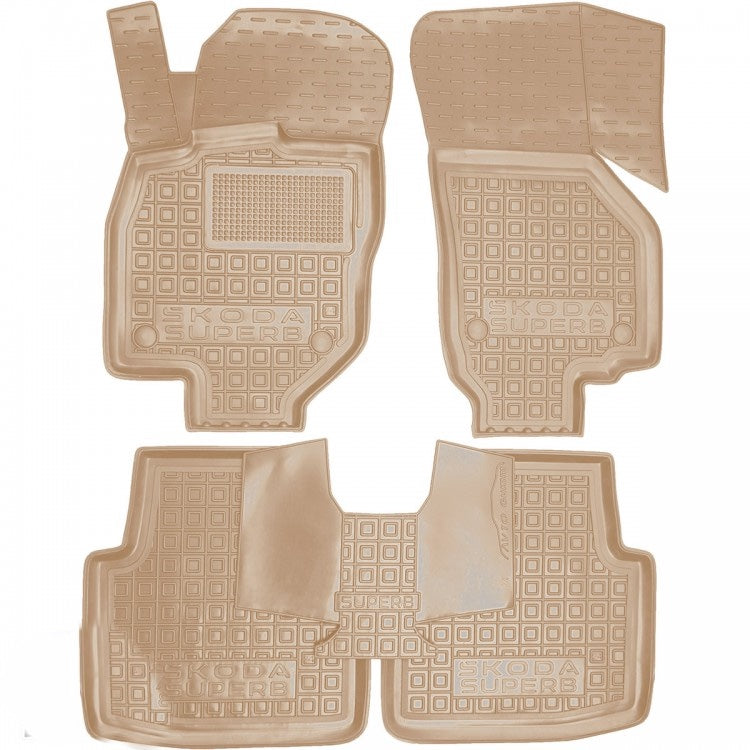 Set tappetini di gomma su misura per Skoda Superb 4 (2024-oggi)