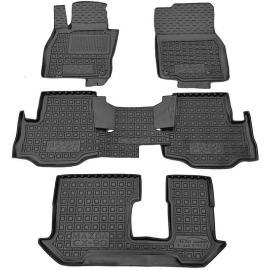 Set tappetini di gomma su misura per Mazda CX-90 I (2023 in poi)