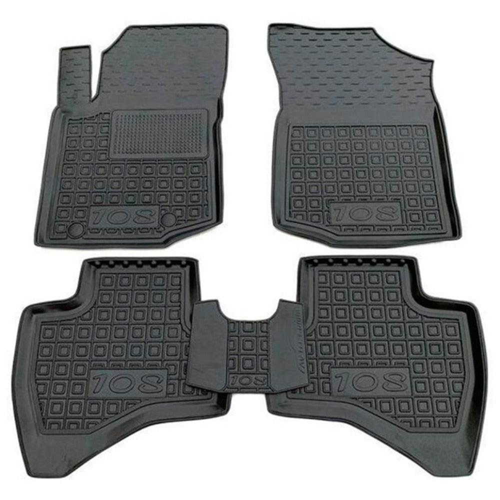 Set tappetini di gomma su misura per Peugeot 108 (2014-2021)