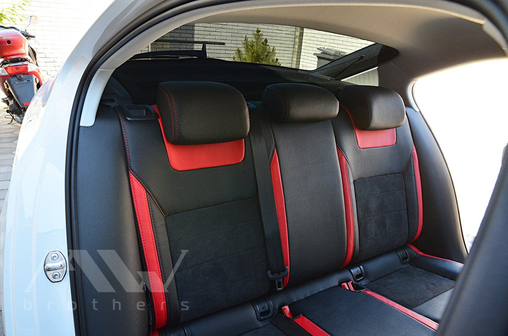 Set coprisedili su misura per  Skoda Octavia A7 Ambition, Elegance (2013-2016), Leather Style