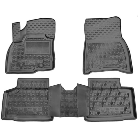 Set tappetini di gomma su misura per Dacia Duster 3 4wd (2024 in poi)