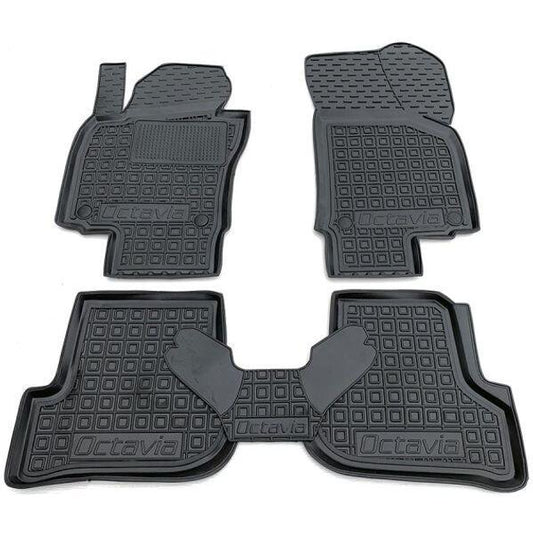 Set tappetini di gomma su misura per  Skoda Octavia A5 (2004-2013)