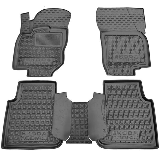 Set tappetini di gomma su misura per Skoda Kodiaq 2 (2024 - oggi)