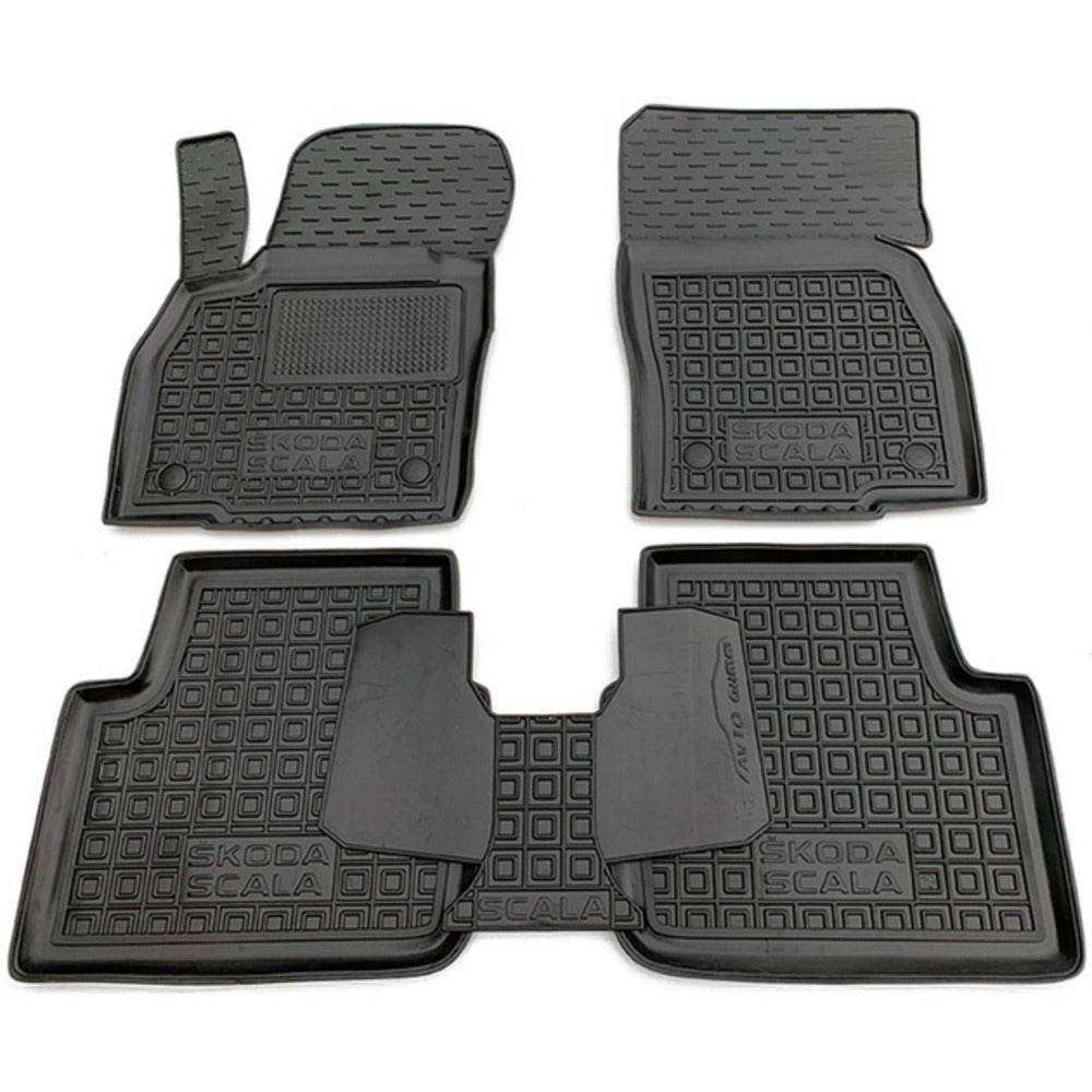 Set tappetini di gomma su misura per Skoda Scala (2019 in poi)