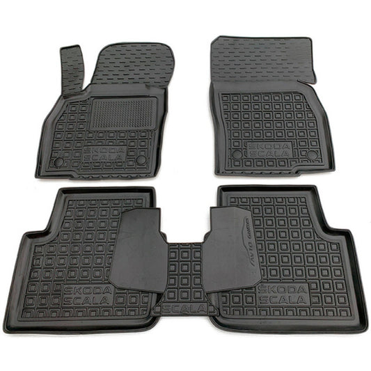 Set tappetini di gomma su misura per Skoda Scala (2019 in poi)