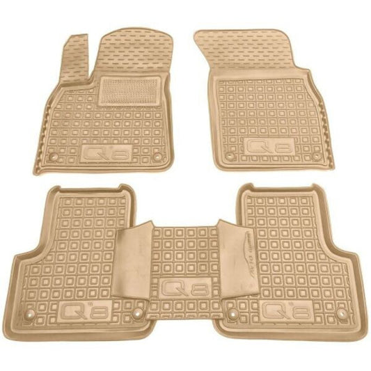 Set tappetini di gomma su misura per Audi Q8 (2018 in poi)