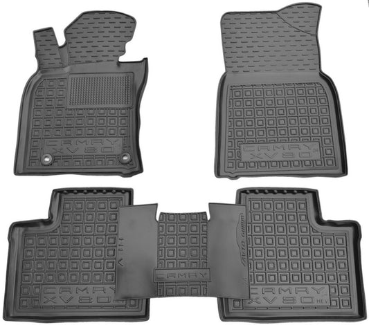 Set tappetini di gomma su misura per Toyota Camry 80 HEV (dal 2024)