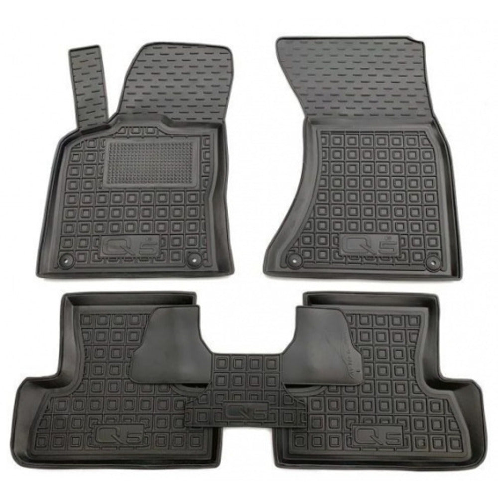 Set tappetini di gomma su misura per Audi Q5 1 (8R) (2008-2017)