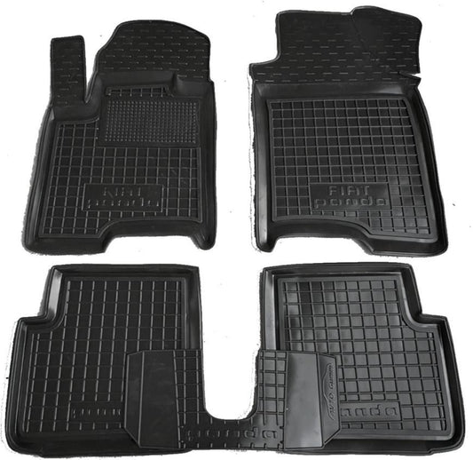 Set tappetin di gomma su misura per Fiat Panda (2012-oggi)