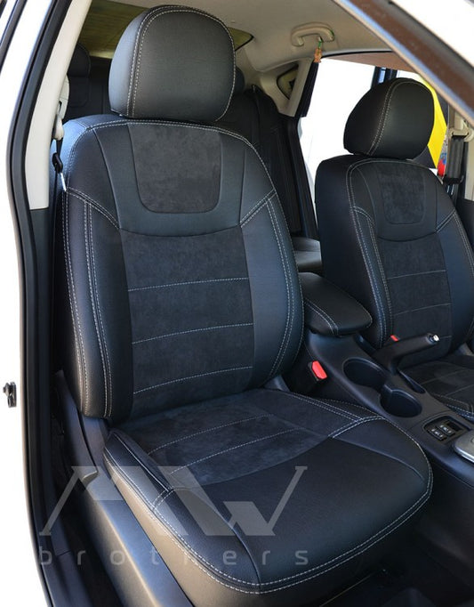 Passgenaue Sitzbezüge für Nissan Sentra (Pulsar) (B17) (2012–2020), Lederoptik