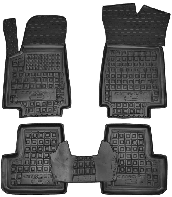 Set tappetini di gomma su misura per Citroen C3 (2025-oggi)