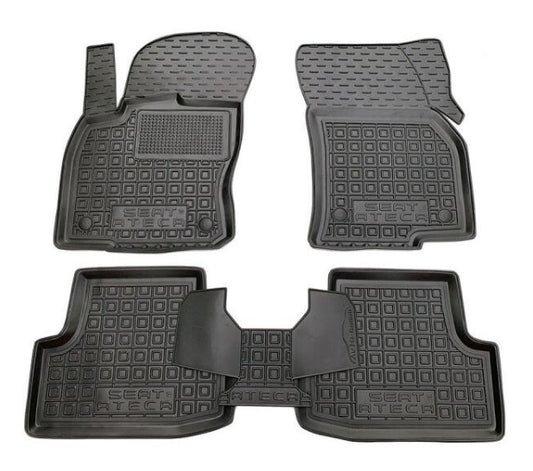 Set tappetini di gomma su misura per Seat Ateca (2016-2026)