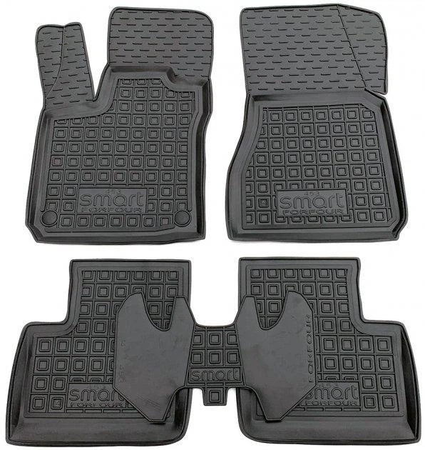 Set tappetini di gomma su misura per Smart Forfour (453) (2014-2020)